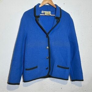 Original Salzburger Wool Button Front Long Sleeve Blazer Size Medium Women